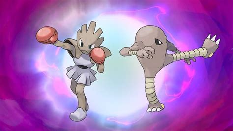 hitmonlee and hitmonchan.